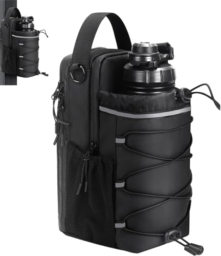 TAKONE Gym Tasche Magnetisch – Reflektierende Magnetische Wasserflasche Tasche Aus Neopren Mit Handyfach & Verstellbarem Schulterriemen – Fitnessstudio Gadget Für Damen & Herren