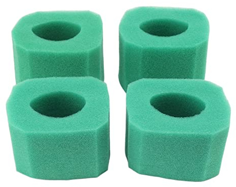Qcwwy 4-teilige Poolfilterkartusche, Schwammmaterial, Wiederverwendbarer Waschbarer Filter für V1 S1, Ideal für Spas und Schwimmbäder