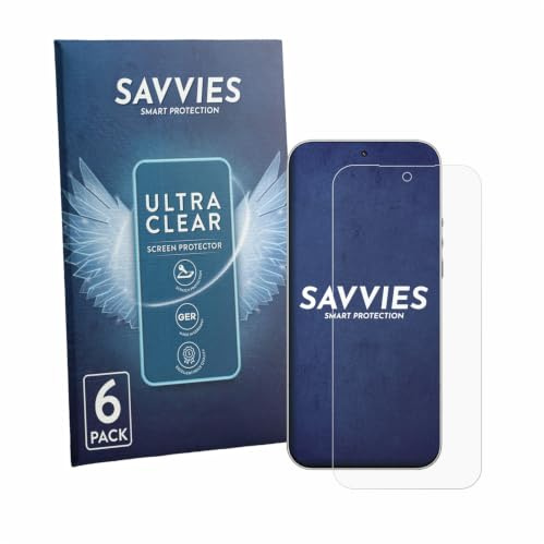 Savvies Schutzfolie für Xiaomi 17 Ultra | 6 Stück Transparenter Displayschutz Made in Germany Ultra-Klar Displayschutz-Folie