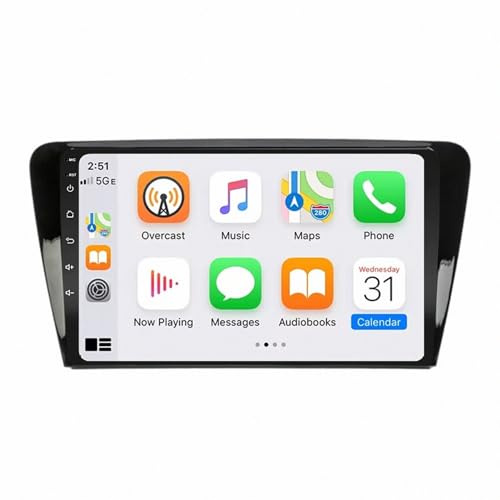 Car Radio per Volkswagen SKODA Octavia 3 A7 2013-2018 Android 15 9 Pollici Auto Tablet Stereo con Bt Fm Wifi Dual Usb Per, 4 Core 2G+64G