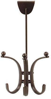 Spectrum Diversified Voy Over The Door Triple Free Doppelbett, einfacher Schrank & Eingang, keine Installation, moderne Aufbewahrungshaken, Bronze