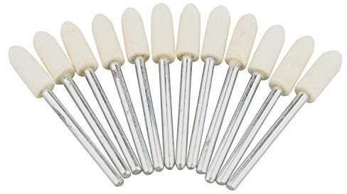 Futheda 12 5 mm konische Filz Polieren Pad, Filz Polier-Set Polieren Werkzeug für Schmuck, Glas, Stein, Keramik, Nail Art