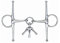 Shires - Gelenk-Trense Schenkeltrense (4,5 in) (Silber)