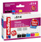 edding Druckerpatrone EDD-514 - Multipack 5 - 2x Schwarz, Cyan, Magenta, Gelb - 1x 25 ml + 4x 13 ml - Reichweite 1x 520 4x 810 Seiten - Ersetzt Canon PGI-570XL/CLI-571XLBK/C/M/Y