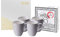 TOKYO design studio Nippon White 4er Tassen-Set weiß, mit Gold-Rand, Ø 8,5 cm, 10,2 cm hoch, 380 ml, asiatisches Porzellan, Japanisches Design, inkl. Geschenk-Verpackung