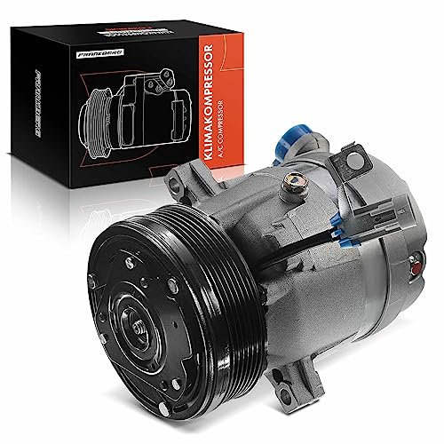 Frankberg Compresor de aire acondicionado Aire acondicionado Compatible con Omega B 25 26 27 2.0L-3.2L 1994-2003 Omega B Caravan 21 22 23 2.0L-3.2L 1994-2003 Sustituir# 9196937 1854125 90509595