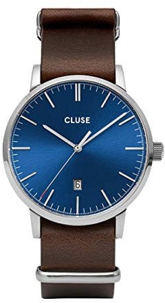 Cluse Homme Analogique Quartz Montre avec Bracelet en Cuir CW0101501008