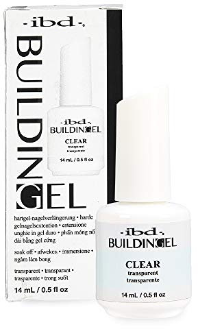 IBD Building Gel Clear, 1er Pack (14 ml) – MADE IN USA – LED/UV Aufbaugel 2-in-1 für Nagelverlängerung