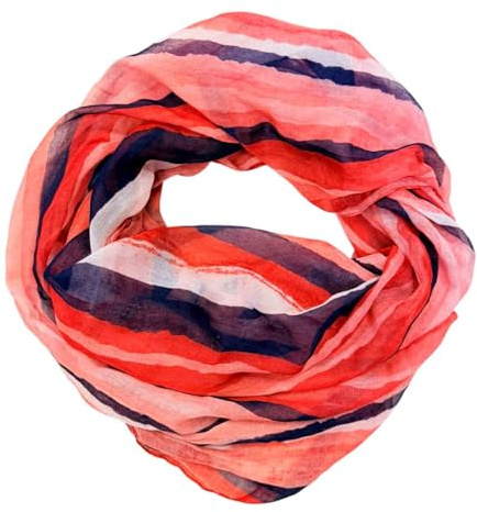 JameStyle26 Farbverlauf Seide Sommer Loop Verlauf Regenbogen Rainbow Silk Uni Rundschal Schlauchschal Stola Schal leicht