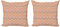 ABAKUHAUS Pfirsich Dekokissen Kissenbezug 2er Pack, Zick-Zack-Vintage Design, Modern Accent Doppelseitiger Digitaldruck, 40x40, Mehrfarbig Blasser Rost
