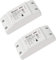 SONOFF Smart WiFi Light Switch 10A 2200W, Smart Switch Universal DIY Module for Smart Home Automation, Works with Alexa & Google Home, Compatible with eWelink IFTTT, No Hub Required, BASICR2, 2PCS