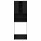 Susany Meuble pour Machine à Laver Noir 64x25,5x190cm,Meuble pour Machine à Laver Etagère de Machine à Laver