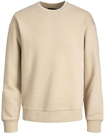 JACK & JONES Male Sweatshirt Einfarbig Sweatshirt | Relaxed Fit, Einfarbig, Langarm, Casual, Bei max. 40°C waschen