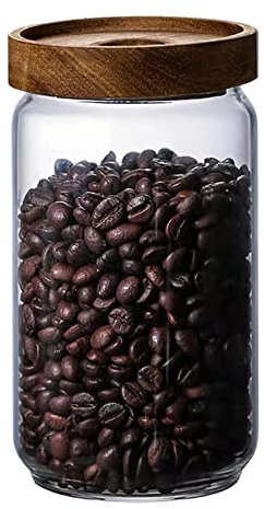 La Llareta Glas Lebensmittel Vorratsglas, Luftdicht Glasbehälter, Luftdichter Vorratsgläser mit deckel, Gute Dichtwirkung, Vorratsglas für Gewürze, Zucker, Kaffee, Kekse(1000ml/35oz)