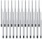 OSDUE 24 x Kugelschreiberminen G2-Format, Austauschbare Kugelschreiber Minen, Mine aus Metall, Metallkugelschreiberminen für Pelikan, Faber-Castell etc, Schul- und Bürobedarf (Schwarz)