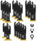 15PCS Lames de Scie Oscillantes Titane Lame de Scie Universelle Compatibles avec Makita Rockwell Bosch Milwaukee Accessoires Outil Multifonction pour Métal Bois Vis（15pcs）
