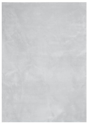 vidaXL Teppich HUARTE Kurzflor Weich und Waschbar Grau 240x340 cm