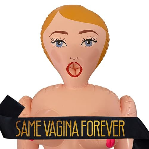 Bambola Gonfiabile Donna Realistica per Scherzi Addio al Celibato – Bambole gonfiabili per Scherzi Addio al Nubilato - Gadget Compleanno Adulti - Scherzi Matrimonio - Dimensioni Reali 150 cm