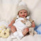 BABESIDE Reborn-Babypuppen 17 Zoll Mia Realistische Reborn Neugeborene Babypuppen Mädchen mit süßem weichen Körper süßem Lächeln Real Life Babypuppen Lebensechte Babypuppen Echte Hautdetails