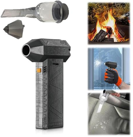 GebläSe Auto Trocknen DéPoussiéReur à Air Comprimé 130000rpm , Jet Dry Blower Ventilateur Violent 3 En 1, Aspirateur, Marteau à Vitres , Jetory Blower Tierhaare Entfernen