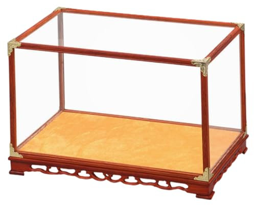 PRETYZOOM Buddha-modellvitrine Antike Modellaufbewahrungsbox Glasfigurenhalter Kleine Vitrine Für Wohnaccessoires Tischvitrine Für Bastelmodelle Übersichtlich Und Stabil