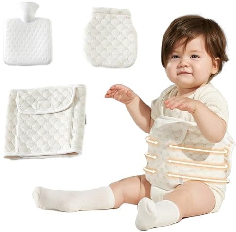AIDIER Colic Relief for Newborns and Infants Gas Relief Belly Wrap Baby Swaddling Belt with Soothing Warmth Baby Hot Water Bottle with Belt for Colic Pain Relief Tummy Wrap for Upset Stomach