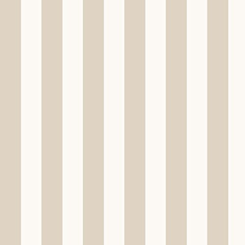 Pack of 5 Dolls House Miniature Thick Light Brown Striped Wallpaper
