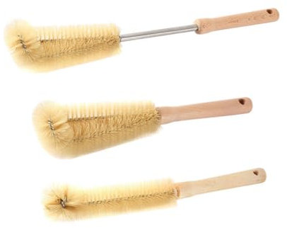 3st Becherbürste Bürste Für Flaschenreiniger Tassenbürste Glasbürste Strohreiniger Griff Flaschenbürste Flaschenreinigung Reinigungsbürste Für Trinkhalme Becherwäscher Zubehör Holz Ipetboom