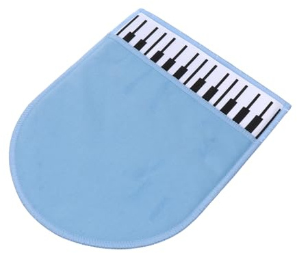 Blaues Klavierpoliertuch aus Faser Doppelfleece, 1 Stück | Instrumentenreinigungstuch für Piano, zum Wischen von Staub und Tropfen, Angenehmes Griffgefühl