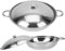 Cabilock 2 Ollas Individuales De Acero Inoxidable Para Cocinar Al Vapor Para El Hogar De Doble Asa De Metal Fáciles De Limpiar