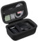 BOVKE Étui de Voyage pour Appareil Photo numérique Canon PowerShot SX740 HS, Porte Sac de Stockage pour Appareil Photo Canon SX730 / SX720 / SX620 / G7X avec Poche supplémentaire pour Batteries, Noir