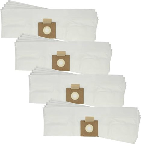 vhbw 20x Sacs compatible avec Cleancraft flex Cat 112 Q aspirateur - microfibre non tissée, 59cm x 17,5cm blanc