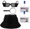 FUNNETOYU 1juego Conjunto De Accesorios De Disfraz De Detective Incluye Sombrero Gafas Bigote y Pajarita para Cosplay Fiestas Temáticas y Halloween