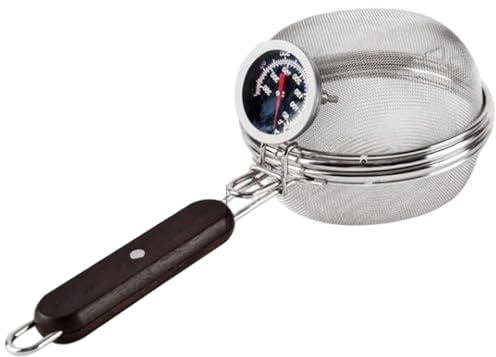 Tostatrice per caffè, tostatrice per chicchi di caffè in acciaio inossidabile con manico esteso, fornello portatile per tostatura di noci con termometro per la casa, bar, negozio, per