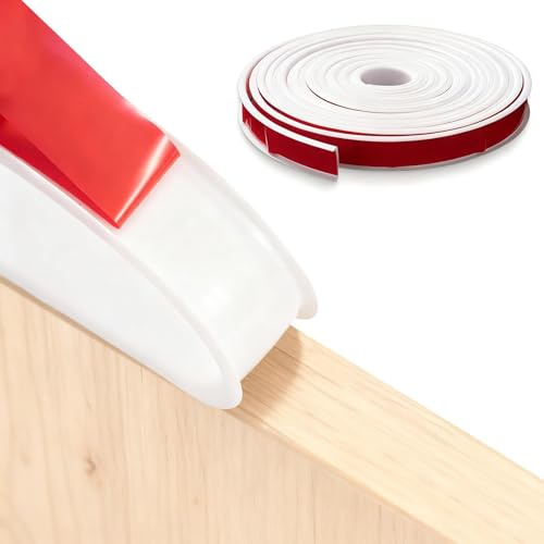 Alriedy 5m x 18mm U-Shape Self-Adhesive Edge Banding Strip Cabinet Edge Sealing Tape, TPE – Waterproof Flexible Protection for Tables, Shelves, Veneer, MDF & Plywood
