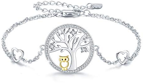 REDSUN Damen Armband 925 Sterling Silber Koala/Schmetterling/Böses Auge/Faultier/Kompass/Baum des Lebens Armband Verstellbares Armband für Frauen Mädchen Ehefrau Mutter Tochter