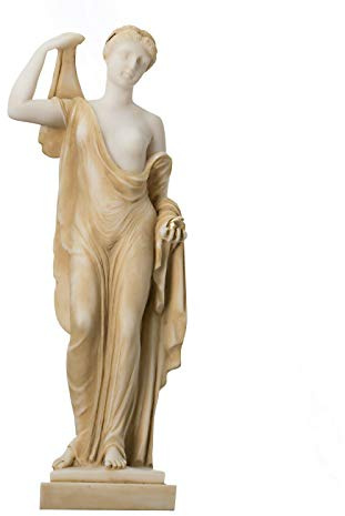 Eris Statue In Goldton Mit Goldenem Apfel Der Zwietracht Griechische Göttin Des Streits 25 cm