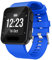 Yikamosi Compatible avec Garmin Forerunner 35 Bracelets,libération Rapide Silicone Souple Fermoir en Acier Inoxydable Remplacement Bracelet pour Garmin Forerunner35/Forerunner30 GPS Watch,Bleu