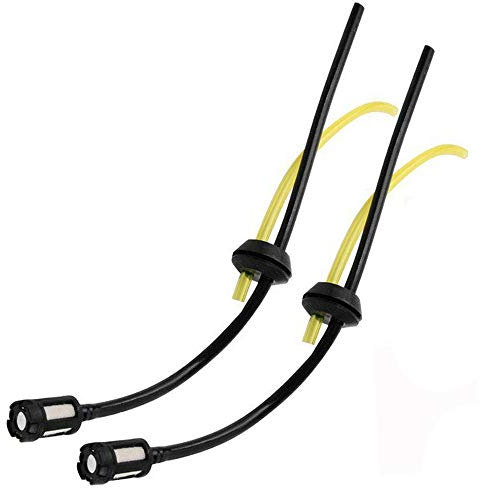 2piezas accesorios de sierra de cadena universal línea de combustible cortacésped tubería de combustible conjunto de manguera de combustible con tanque filtro de combustible desbrozadora piezas