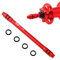 MUQZI Steckachse Adapter 12 mm zu 9 mm Schnellwechseladapter Riding Aluminiumlegierung 148mm Fahrrad Hinterradgabel Steckachse, rot