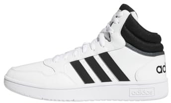 adidas Herren Hoops 3.0 Mid Lifestyle Basketball Classic Vintage Shoes Schuhe, Core Black/Core Black/Cloud White, 38 2/3 EU