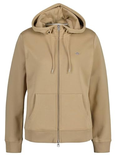 Gant Damen Rel Shield Zip Hoodie Logo Sweatjacke MIT REIßVERSCHLUSS (1er Pack)