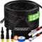 MONZANA® Manguera Limpieza Tuberías Set Premium 15M 200Bar 3 Adaptadores 2 Boquillas Compatible con Kärcher