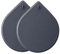 Rhys 2 Piezas Tapón de Drenaje de Silicona para Ducha, bañera, Lavabo, Fregadero, colador de Drenaje con Ventosa (Gris Oscuro)