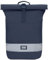 OAK25 Rucksack Damen & Herren Blau - Every Day Rolltop - Reflektierender Fahrradrucksack - Hohe Sichtbarkeit & Sicherheit - Fahrrad Daypack mit Laptop Fach - Wasserabweisend