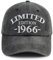 Xullaxth Limitierte Auflage 1960 1961 1962 1963 1964 1965 1966 1967 1968 1969 Mütze für Herren und Damen, verstellbare Baseballkappe aus Baumwolle, 1966, Schwarz, Einheitsgröße
