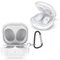 CONAPIKA Cover per Samsung Galaxy Buds FE/Buds 2 Live/Buds 2 PRO con Moschettone, Resistente Antiurto Antigraffi Auricolari Custodia Protettiva Ultra Sottile Morbida TPU Cover Case, Trasparente