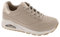 Skechers Damen UNO Shimmer Away Sneaker, Natural, 36 EU