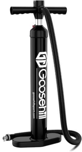 Goosehill Newest Stand Up Paddleboard Hand Pump, Double-Action Manual Sup Pump Portable High-capacity High-pressure Hand Pump for Stand Up Paddle Board/Inflatable Tent/Kayak Boat