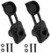 EMSea 2er-Set RJ45 CAT6-Adapter mit Staubschutzhülle 31 MM X 26 MM Panel-Montage Buchse auf Buchse Netzwerkanschluss mit Installationsschraube Ethernet-Verlängerungskoppler-Adapter
